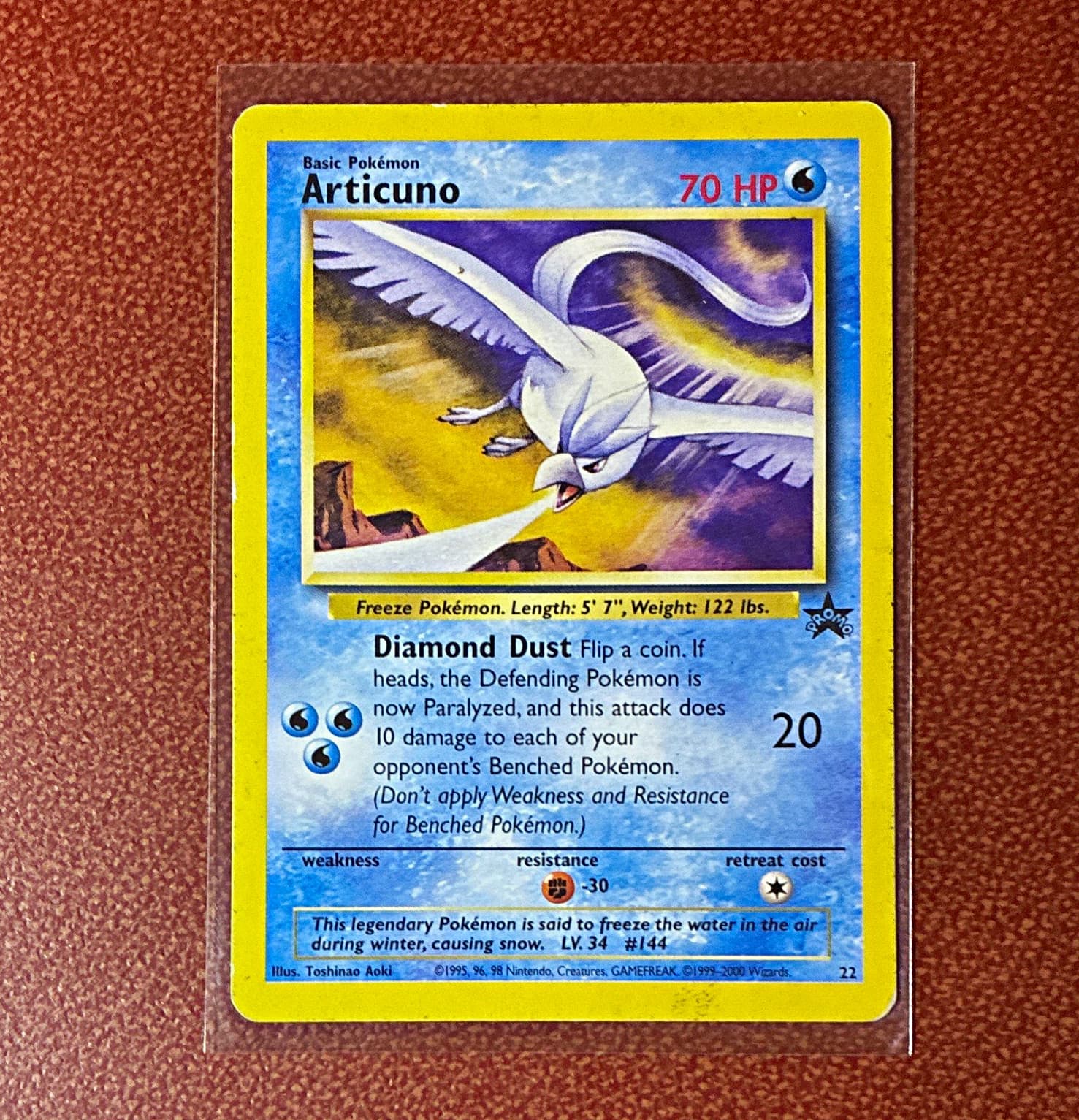 Listing photo for Pokémon TCG Fossil Articuno 22/62 Rare Regular English 70 HP 1999 WOTC