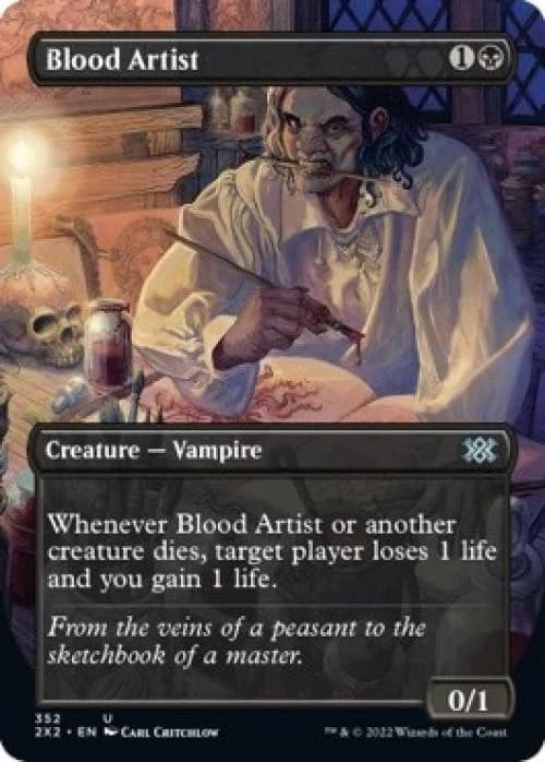 Listing photo for Blood Artist (Borderless) -Foil Near Mint MTG Double Masters 2022