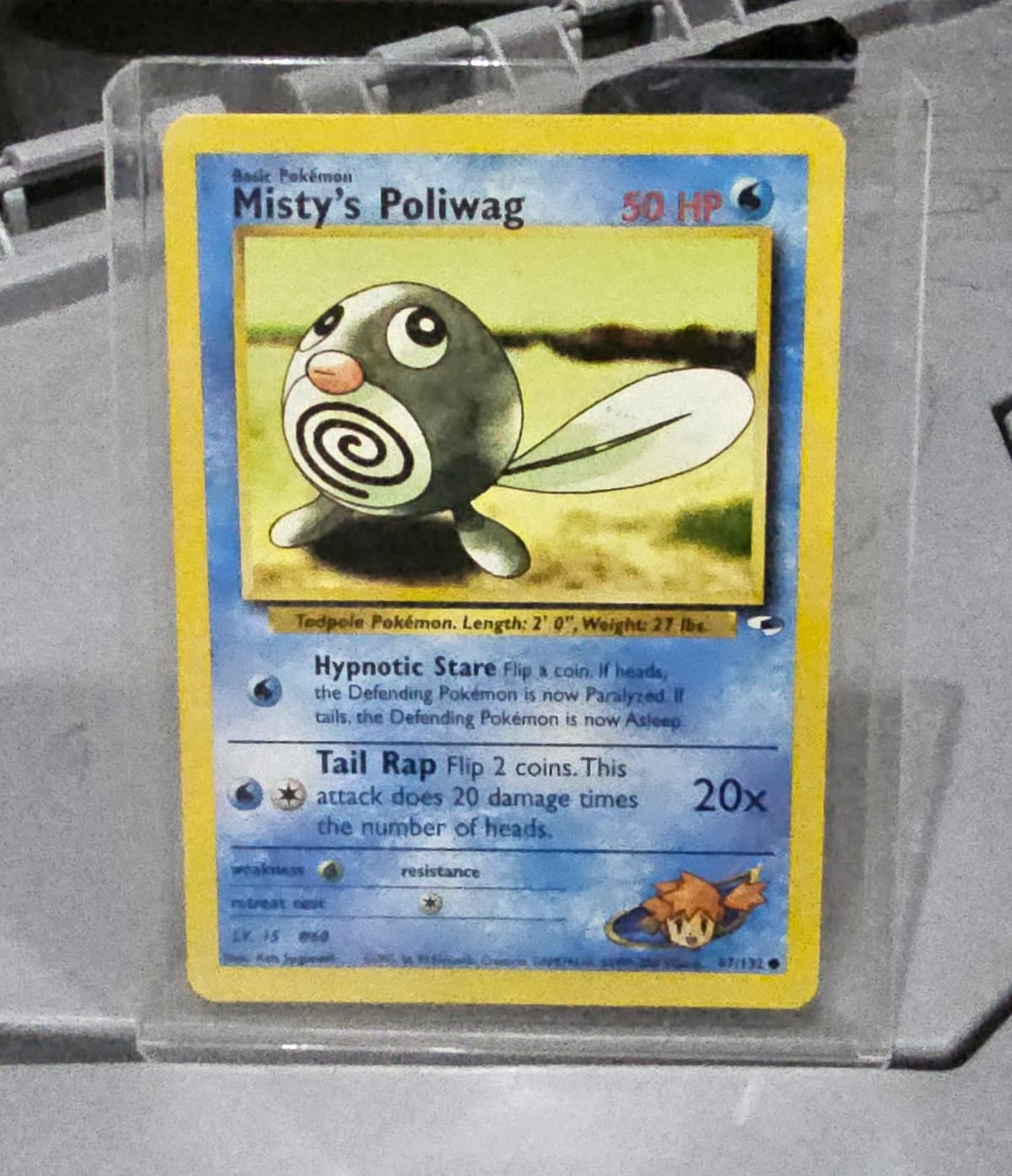 Listing photo for Pokemon Misty's Poliwag 087/132 Gym Heroes Regular Unlimited 2000 English