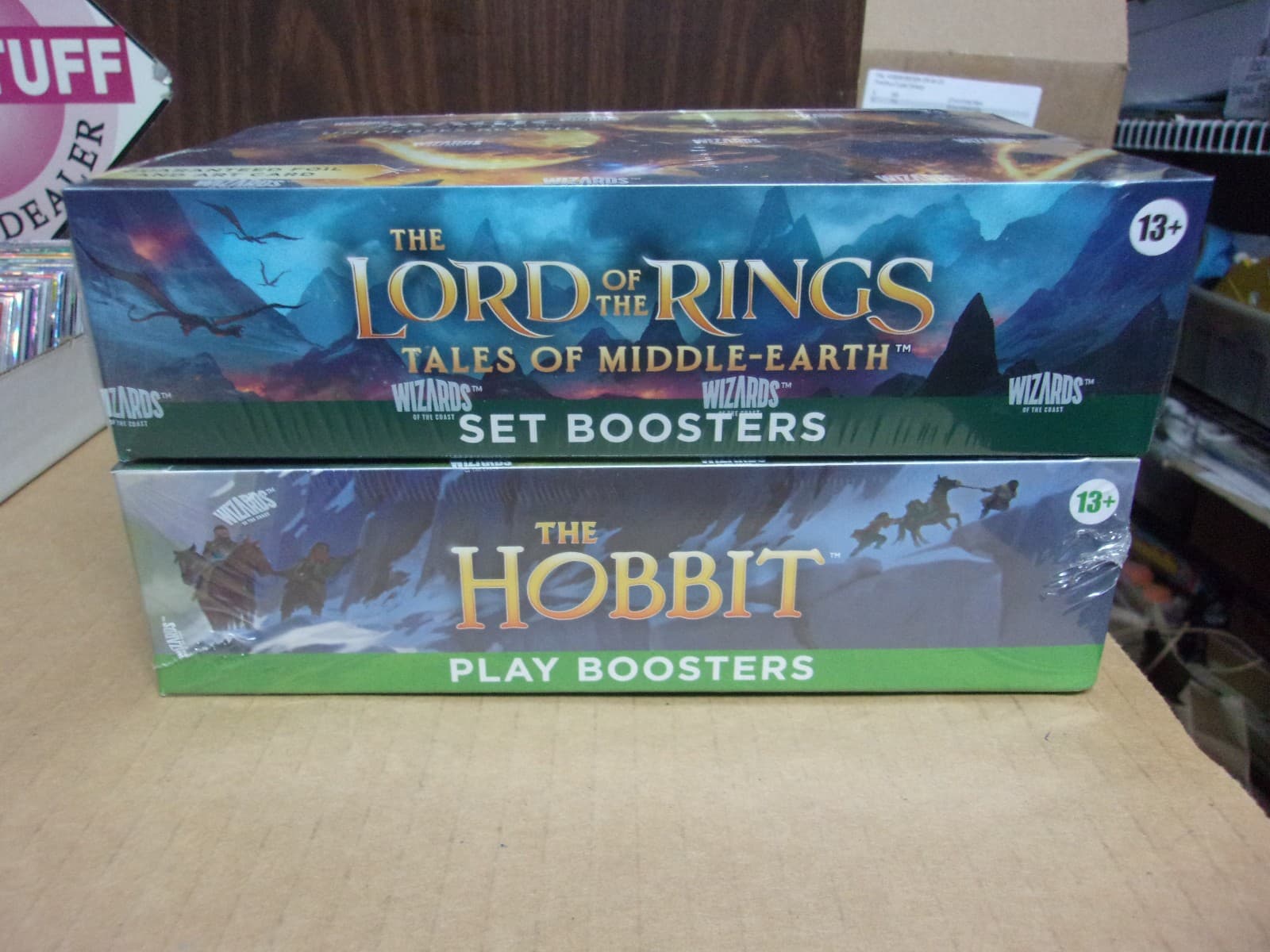 Listing photo for MTG THE HOBBIT PLAY + LORD OF RINGS SET BOOSTER BOX LOT