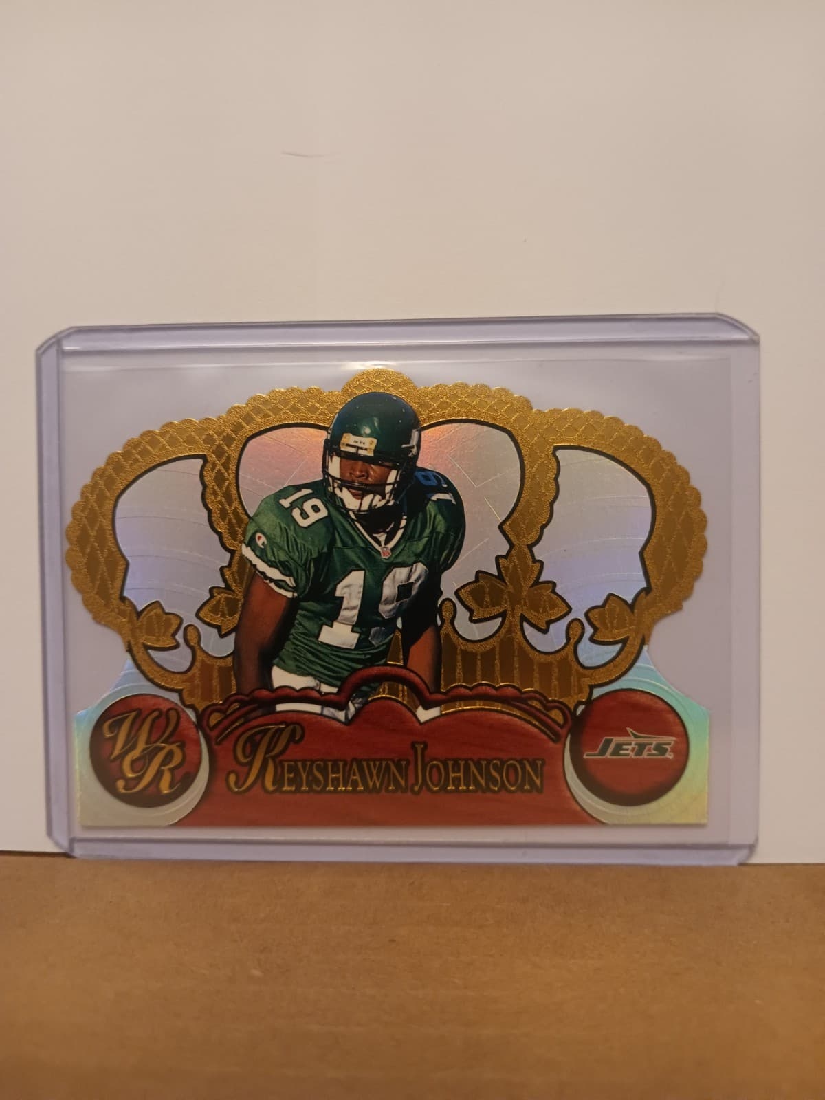 Listing photo for Keyshawn Johnson New York Jets 1997 Pacific Crown Royale Die-Cut NFL Card #93