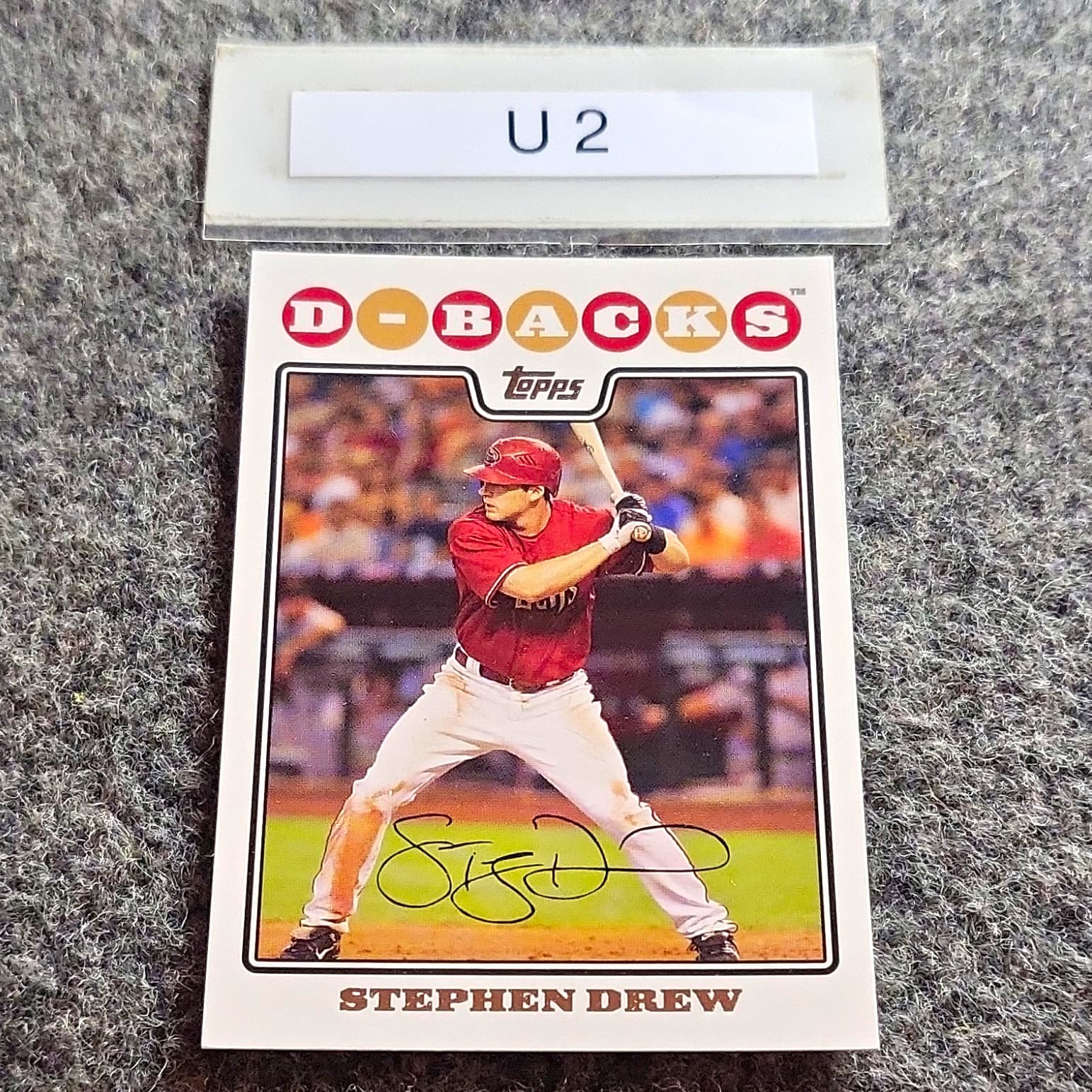 Listing photo for Stephen Drew #8 Topps 2008 Arizona Diamondbacks MLB Baseball Card Base