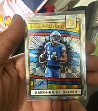 Listing photo for Donruss Amon-Ra St. Brown Action-All Pros Insert Hologram Card Lions NFL